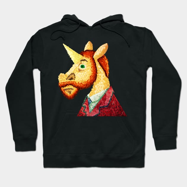 Pointillism Unicorn Hoodie by Thatssounicorny